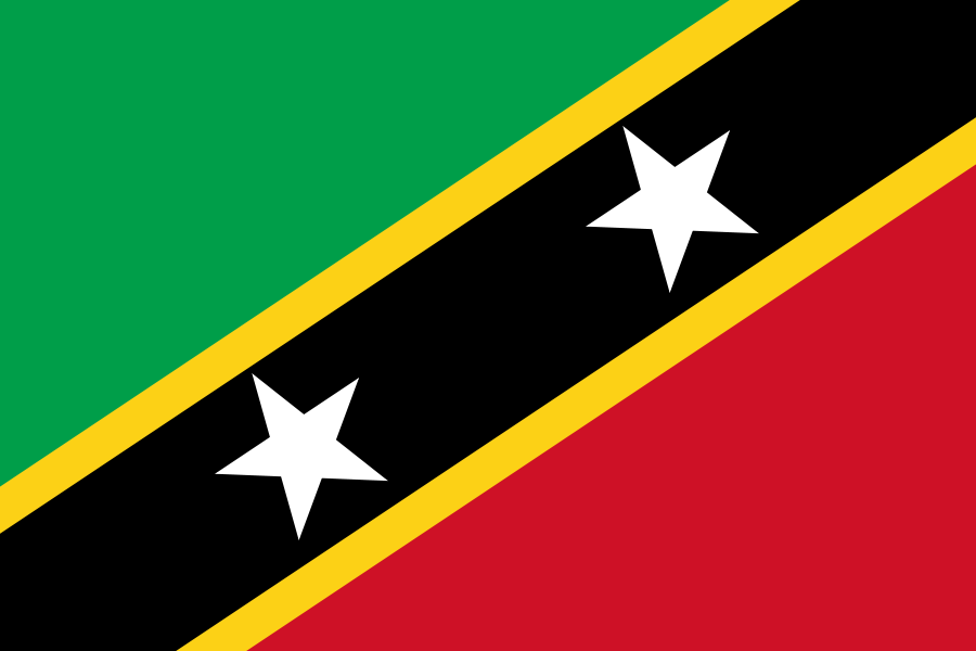 The flag of Saint Kitts