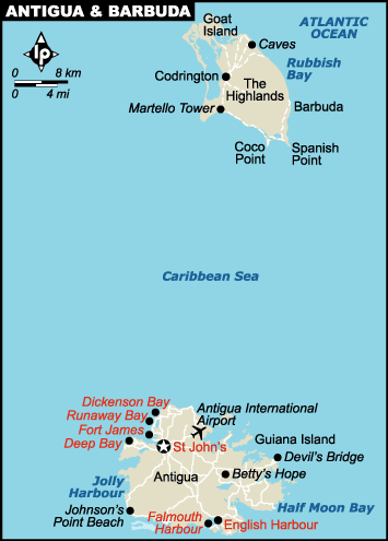 The _ Map _ of _ antigua_and_barbuda