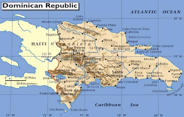 Dominican republic map